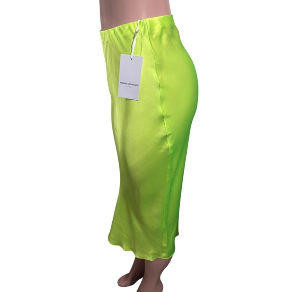 NWT AMANDA UPRICHARD Women’s Silk Midi Slip Skirt - Picture 3 of 13